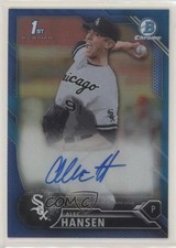 2016 Bowman Draft Chrome Pick Blue Refractor 53/150 Alec Hansen #CDA-AH Auto 7qg