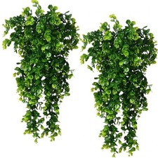 Artificial Rattan Eucalyptus Hanging Vine   5 Forks Fake Greenery Wall D cor, 75