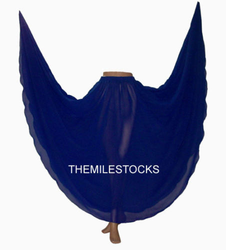 Womens Hippie Costume Belly Dance Full Circle Skirt - Tribal Gypsy