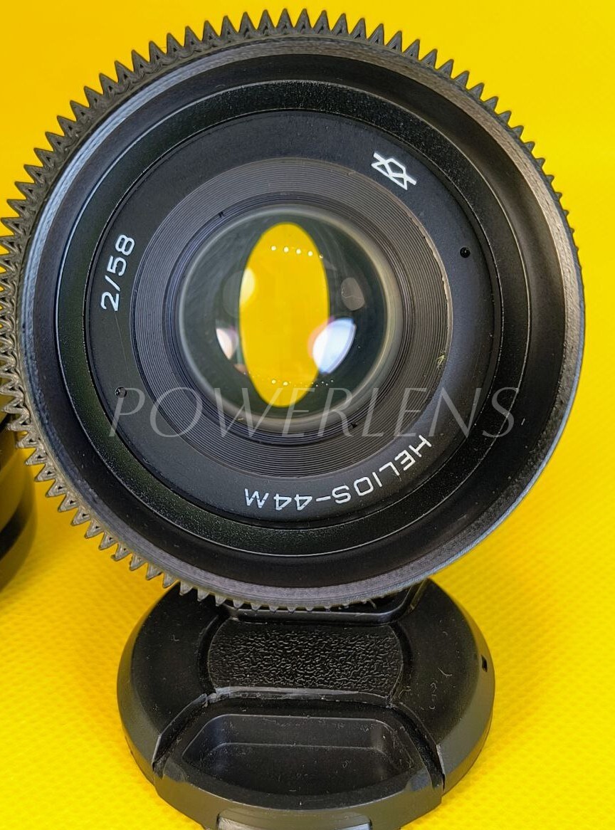 Helios 44M 58mm f2 KMZ Cine Mod M42 Lens Canon EF Anamorphic Style