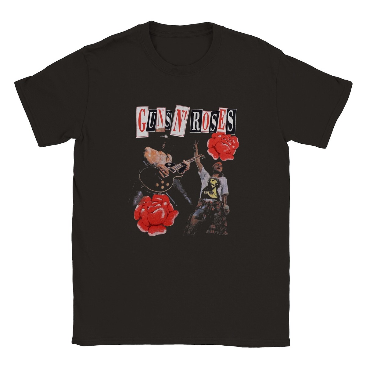 90’s GUNS N’ ROSES tee バンドTシャツ Guns N' Roses Slash 85 Short Sleeve Mens T-Shirt Black Large