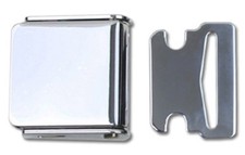Seat Belt Buckle Chrome Lid Tongue Classic Car Vintage Style Seatbelt Buckle