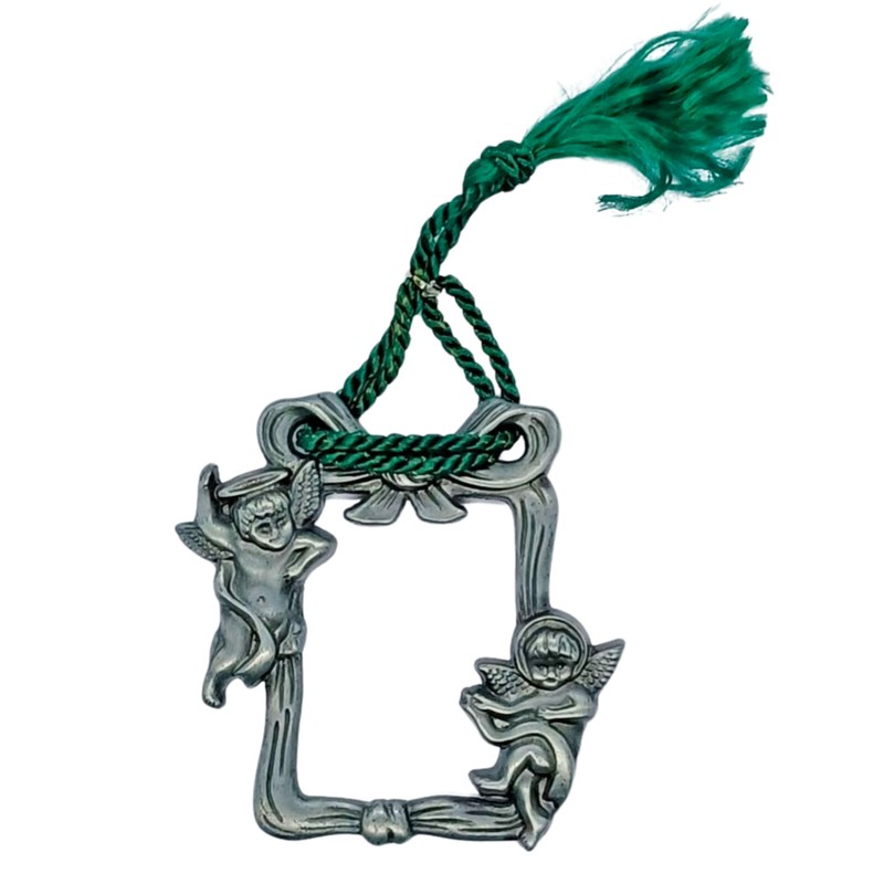 Angel Cherub Frame Genuine Pewter Hanging Ornament Retired 1997 VTG Collection