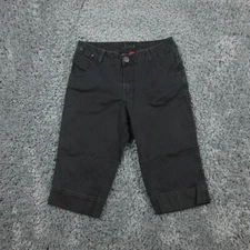 JAG Jeans Shorts Womens 6 Black Denim Flap Pocket 28x15*