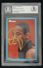 DEMAR DEROZAN SIGNED 2009-10 BOWMAN 48 BLUE RC /1948 BAS AUTHENTIC AUTO TORONTO
