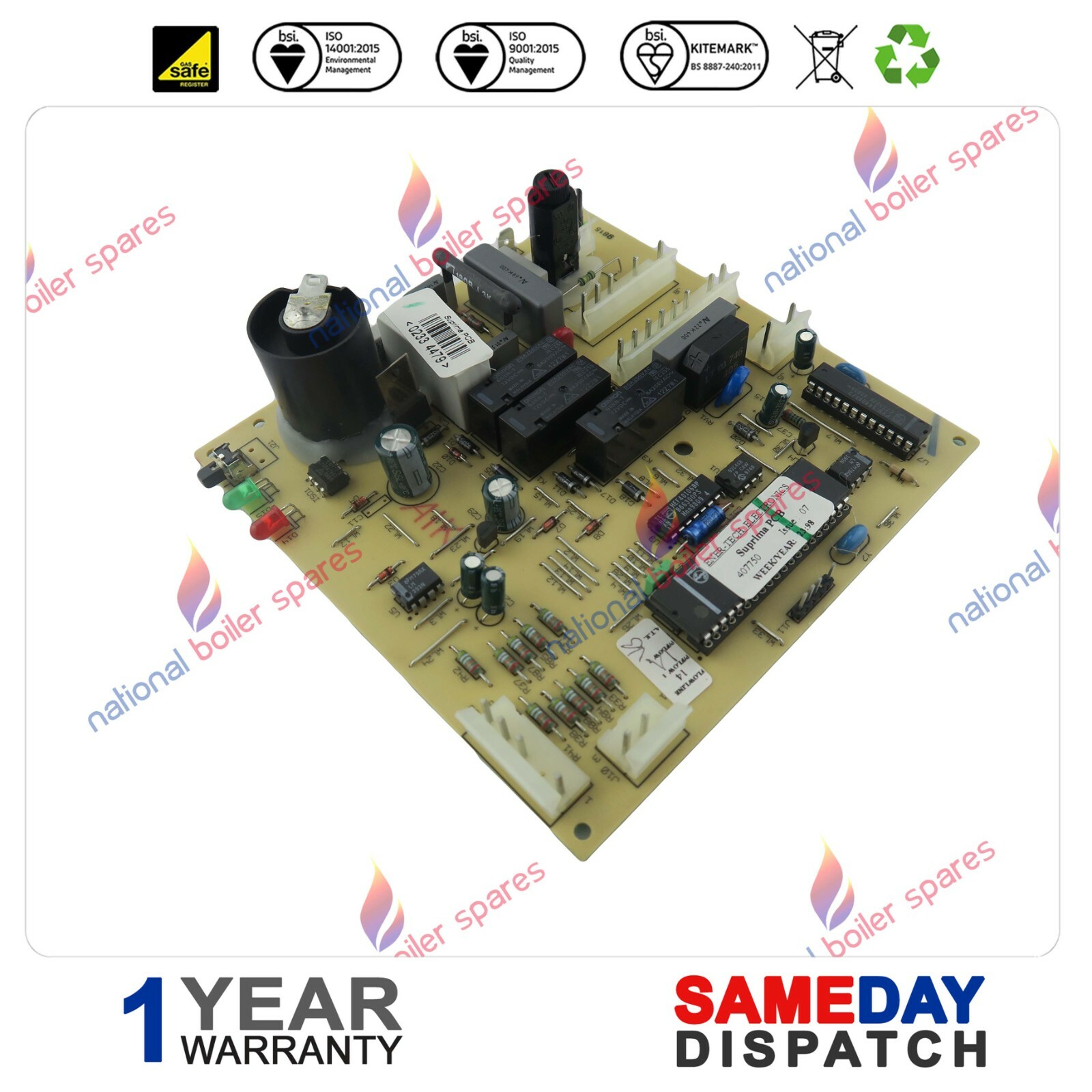 Ensemble De Ventilateur Et Joint Potterton Suprima 50 L 5105946 Pièce D