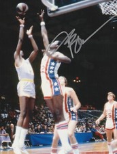JIM CHONES  NEW JERSEY NETS  ABA  ACTION SIGNED 8X10