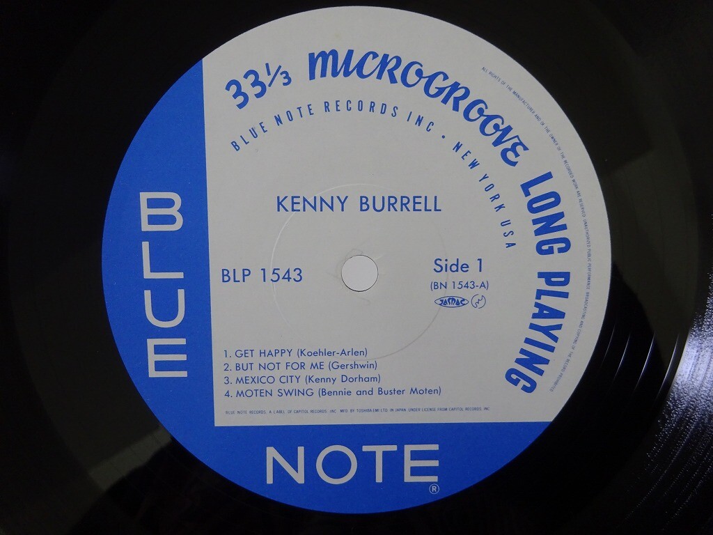 Kenny Burrell Blue Note BLP 1543 Japan VINYL LP | eBay