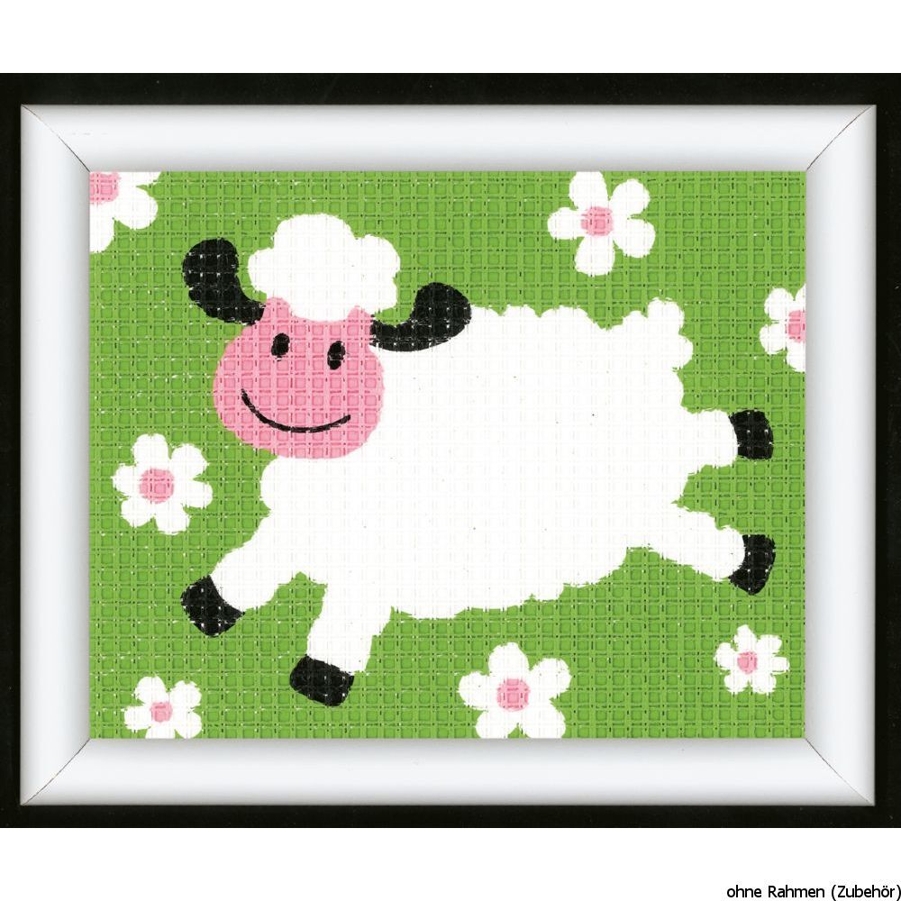 Vervaco stitch kit A little sheep, stamped, DIY