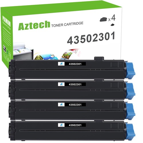 4PK 43502301 Black Toner Compatible for 