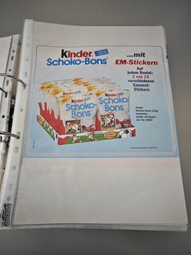 Werbeblatt: Schokobons mit EM-Stickern