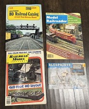 Vintage Assorted Railroad Model Railroading Catalogs HO Layouts Parts Blueprints