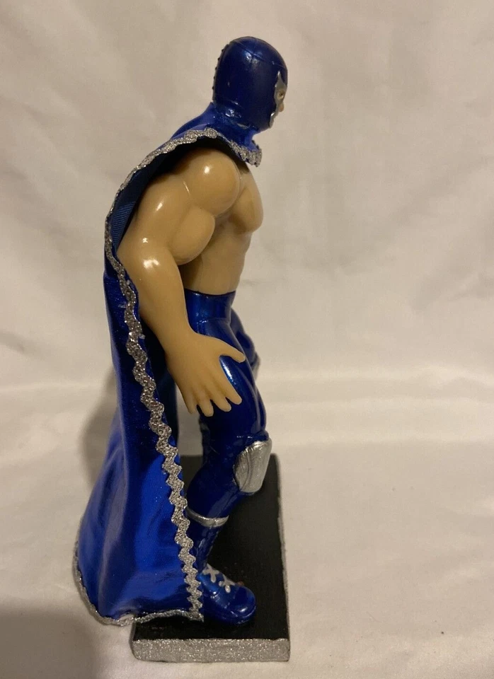 Figura de acción Blue Demon Wrestler 7 pulgadas juguetes mexicanos LUCHA LIBRE MEXICANA (azul) Foto 4 de 4