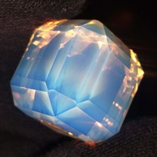 Natural GIE Certified Cube Cut Opal 100.23 Ct Welo Untreated Australian Gemstone