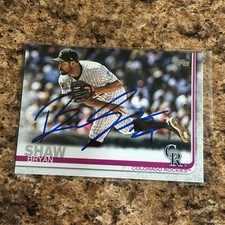 Bryan Shaw Signed 2019 Topps Colorado Rockies