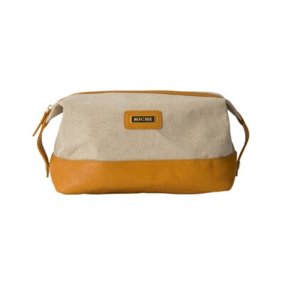 Miche Beige Vienna Dopp Bag Travel Kit Toiletry Bag - Unisex