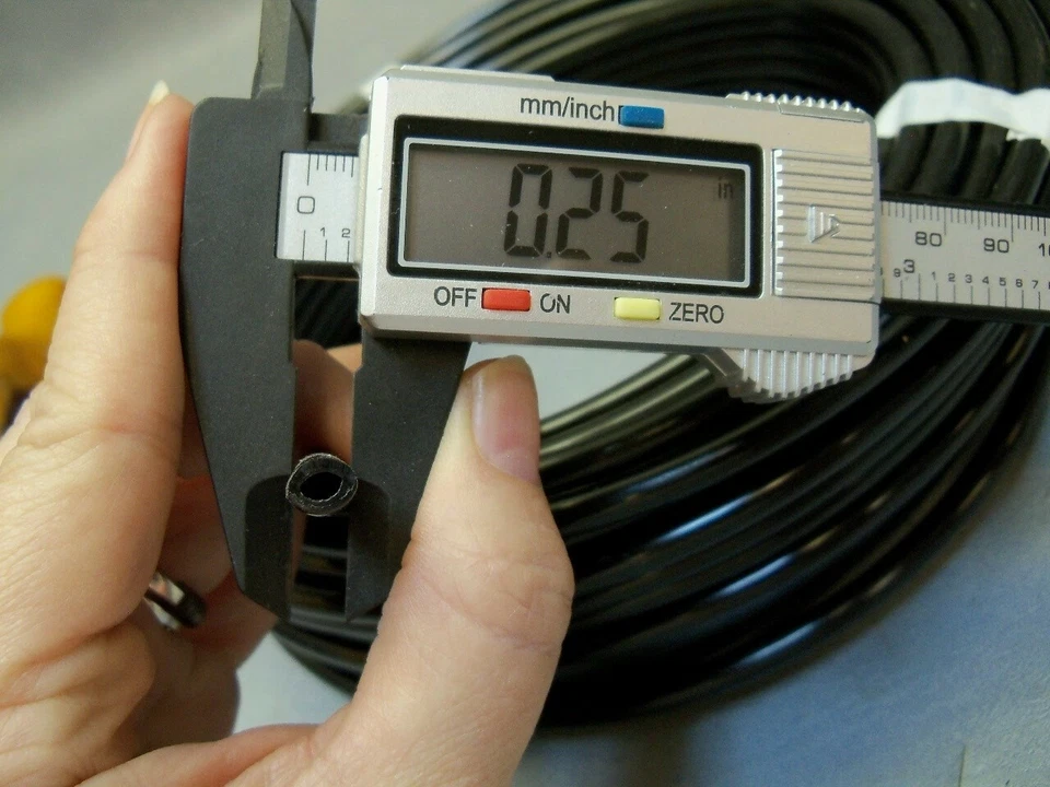 Tubing 1/4" OD Nylon Black 100 FT hose - Image 3 of 4