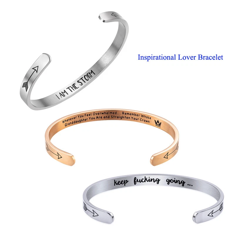 Inside cheap engraved bracelet