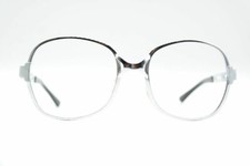 Vintage 60s Style Rare Silver Oval Glasses Eyeglass Frame NOS