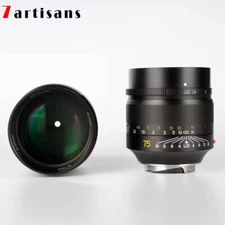 7artisans 75mm F1.25 Full Frame Large Aperture Lens For Leica M-Mount Cameras