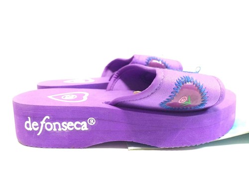 SCARPE CIABATTE BAMBINA DE FONSECA DE CUORETTI TESSUTO VIOLA ORIGINALE PE |  eBay