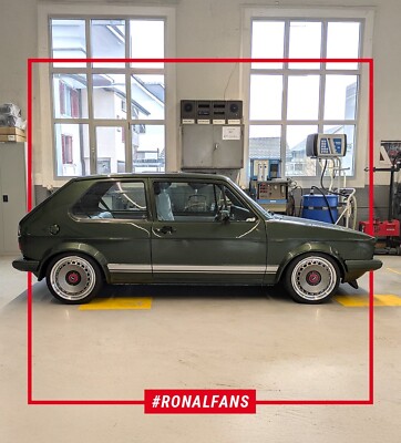 Alufelge Ronal RR10 Racing RSI 7x15 4/100 ET 28 ''zweiteilig'' Retro Silber  VW