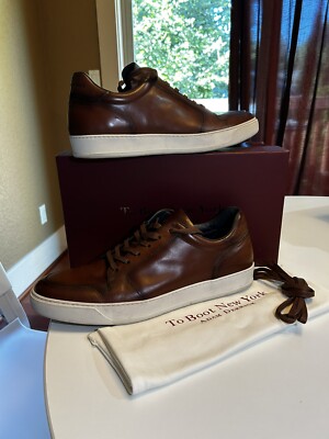 To boot new york Adam Derrick sneakers ONLY worn 1x sz13 Mint Condition Leather