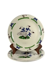 VTG Senator Collection Stoneware Salad, Breakfast Plate 8" Rare Find Lot of 2