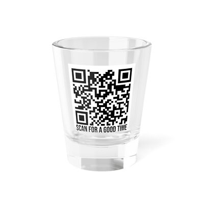 Rick Roll Shot Glass 1.5oz Scan For a Good Time. Never gonna give you up
