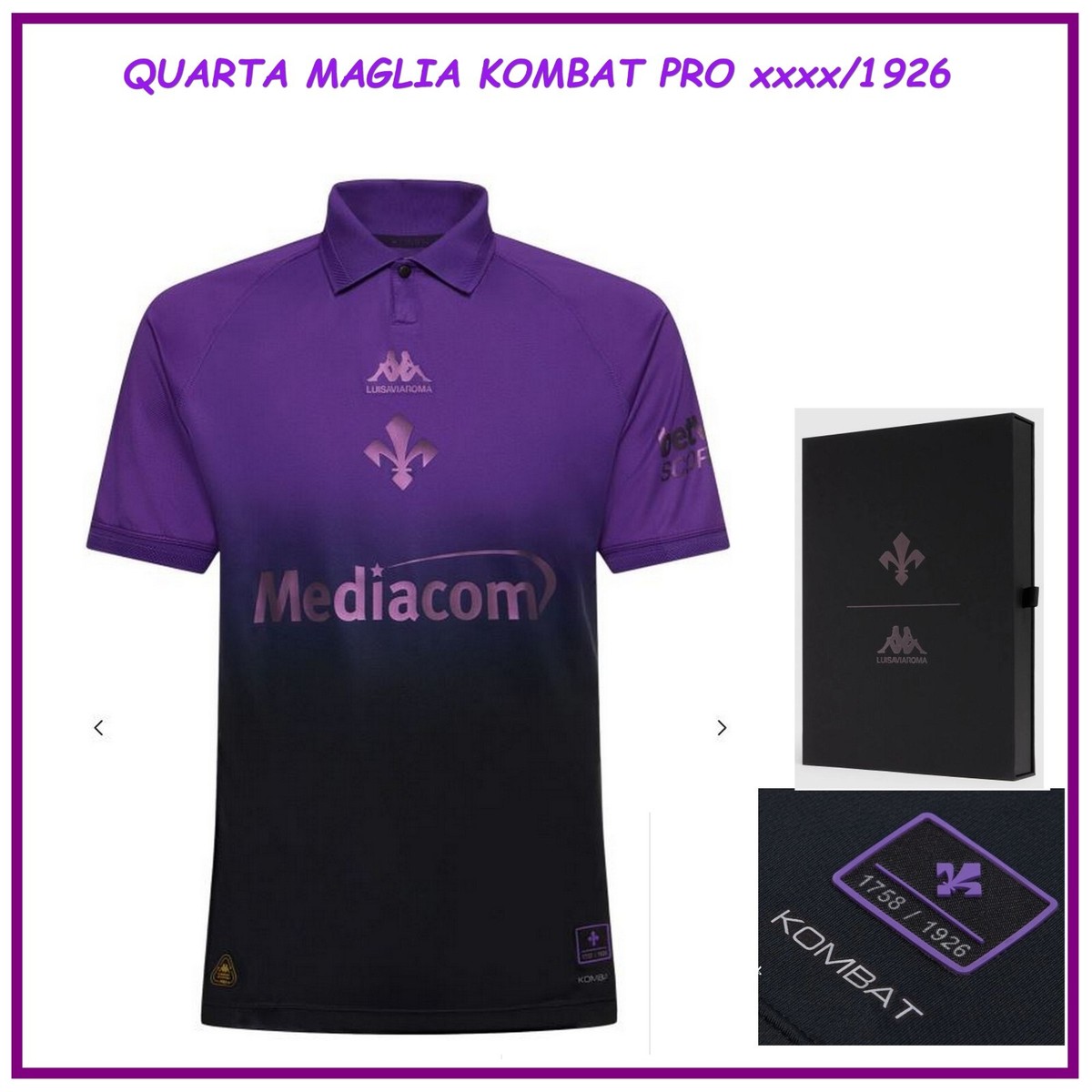 Fiorentina X Luisaviaroma Shirt Competition Fourth Kombat Pro 2024 