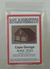 NOS RS Laser Kits CAPE GARAGE N Scale Laser-Cut Building Kit - 3033