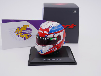 Spark 5HF060 # Helm Formel 1 Alpine Racing 2021 '' Esteban Ocon '' 1:5 NEUHEIT