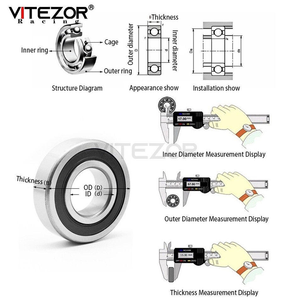 For Tamiya TamTechGear GB01 Chassis Sealed Bearing Kit eBay