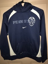 Penn State Youth XL 20 Hoodie Jacket, Unisex, Therma-Fit, Blue and White
