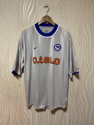 HERTHA BERLIN 2000 2001 AWAY FOOTBALL SHIRT SOCCER JERSEY NIKE sz