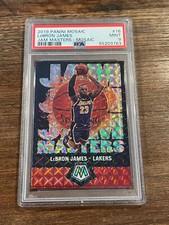 PSA 9 2019-20 Panini Mosaic LeBron James Jam Masters Silver Mosaic #16