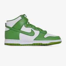 Sneakers NIKE dunk high chlorophyl - chaussure homme blanc et vert