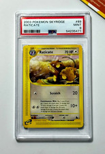 Pokemon PSA 9 Raticate #89 Skyridge English 2003 on eBay