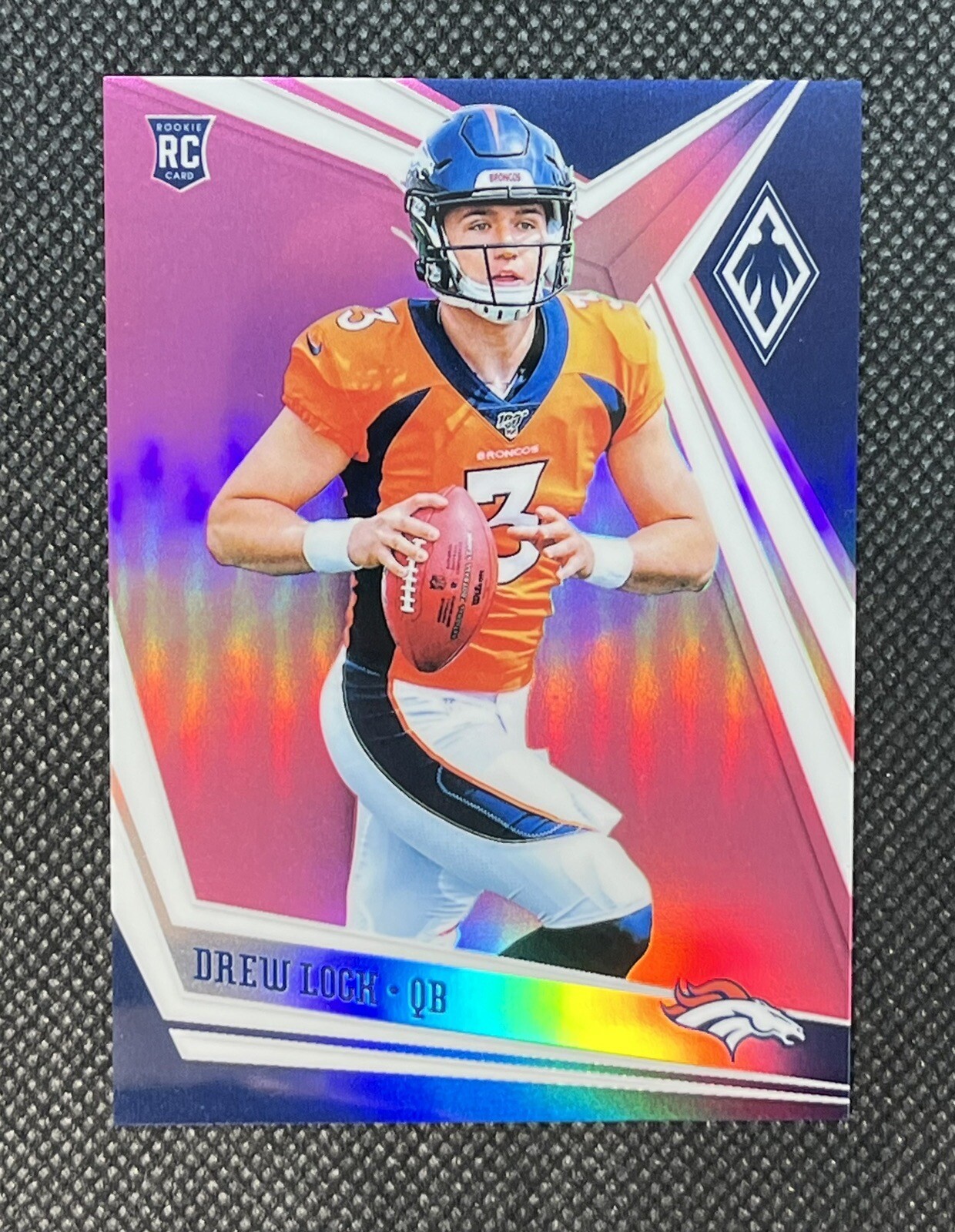 2019 Panini Phoenix Drew Lock Rookie Pink SSP /199 #104 NFL QB Seahawks RC