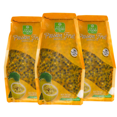 Passion Fruit Pulp Natural Maracuya Puree for Smoothies & Desserts No Sugar