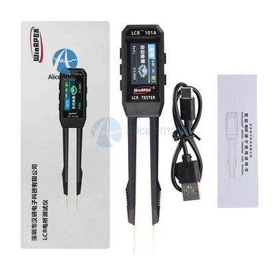 Digital Smart Bridge Tweezer LCR SMD ESR Tester Ohm Capacitance Test Multimeter
