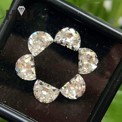 #ad Wholesalers Special Moissanite Loose Stones Half Moon Gemstone White D Color DIY $61.19