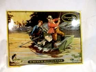 Vintage Champagne Velvet Beer Advertising Tin Sign-"Catching the Big One"