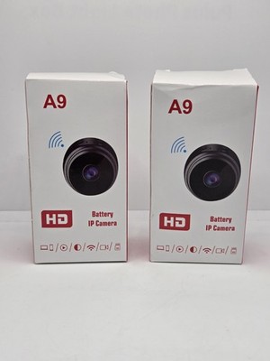 Lot of 2 A9 Mini Camera WiFi 1080P HD Wireless IP Home Security 