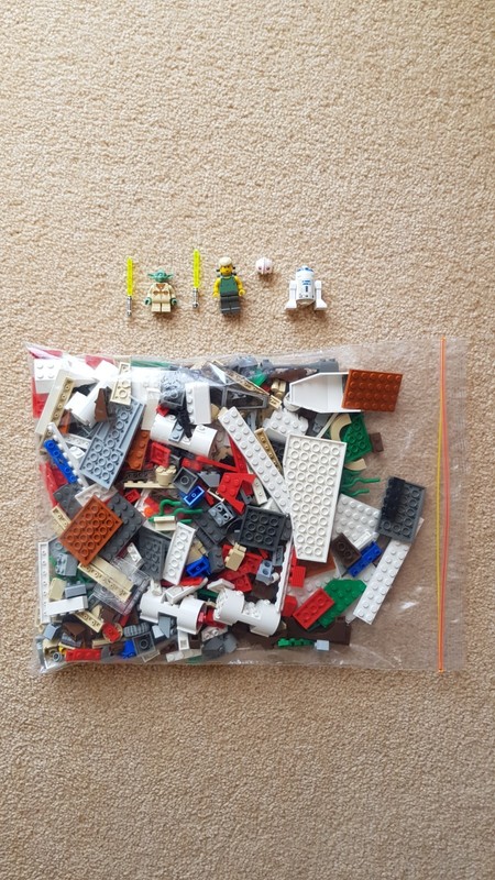 Lego 4502 Star Wars X-Wing Fighter (Dagobah) Incomplete