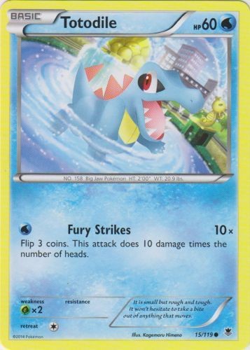 Pokemon - Totodile - 15/119 - Common - XY - Phantom Forces - NM