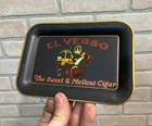 Vintage 1930s El Verso Havana Cigars Advertising Tip Tray Sign Litho