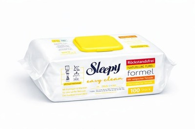 Sleepy Easy Clean Reinigungstücher 6x100 Tücher Grün, Blau, Gelb oder Mix Karton