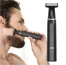 HTC Men’s Electric Body & Groin Hair Trimmer – Rechargeable Pubic Grooming Shave