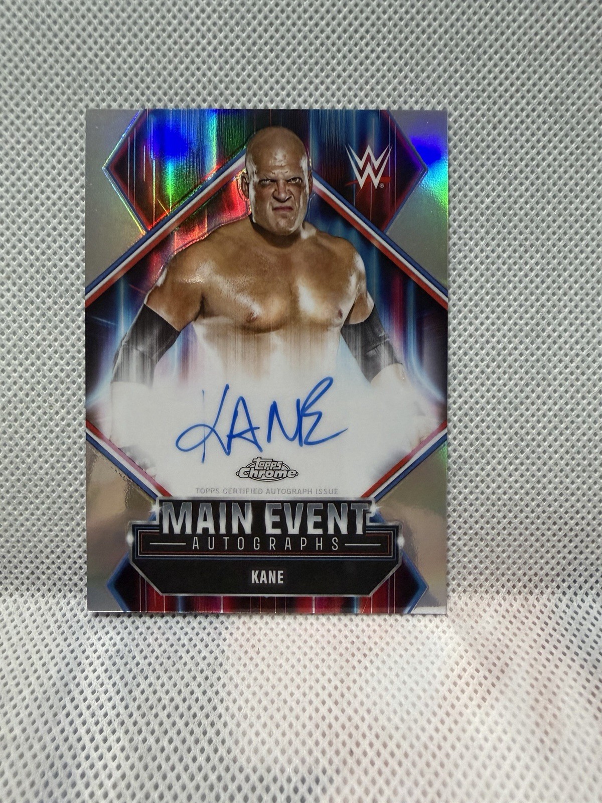 2025 Topps Chrome WWE Kane Main Event Autographs Auto MEA-KN HOF